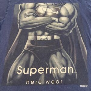 Vintage 1997 DC Comics Superman Hero Wear T Shirt Mens Large Single Stitch